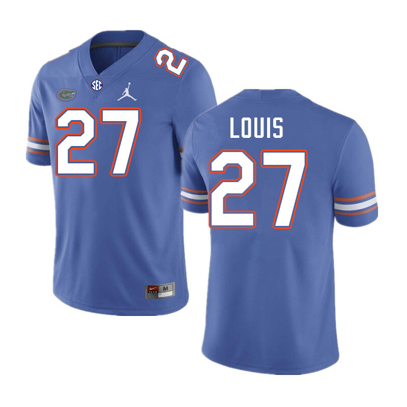 Florida Gators #27 Byron Louis College Football Jerseys Stitched-Royal